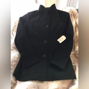 Faded Glory Brand New Black Peacoat